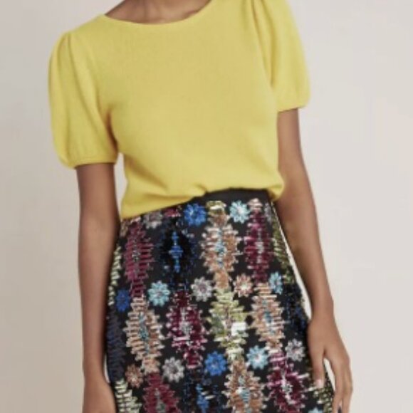 NWT Eva Franco Sequin Midi Skirt - Picture 9 of 9